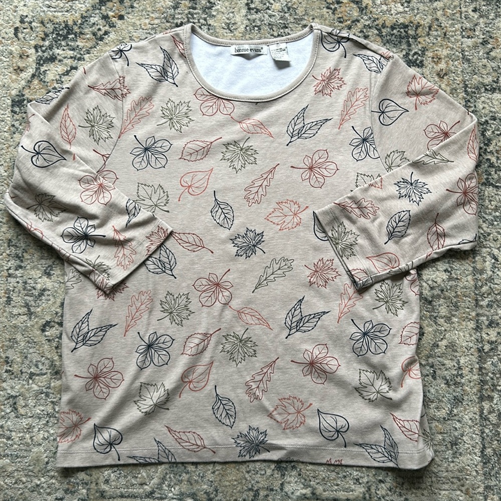 Bonnie Evans Fall Leaves Shirt